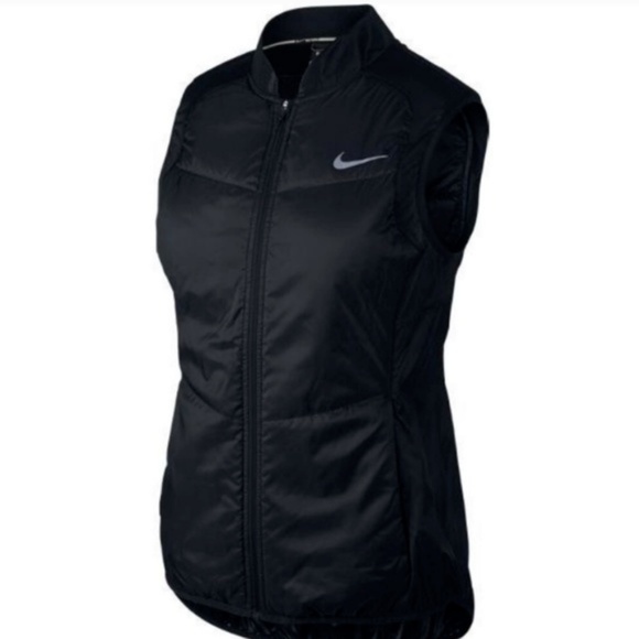 Nike Jackets & Blazers - Nike Black Polyfill Running Vest Size XL NWT